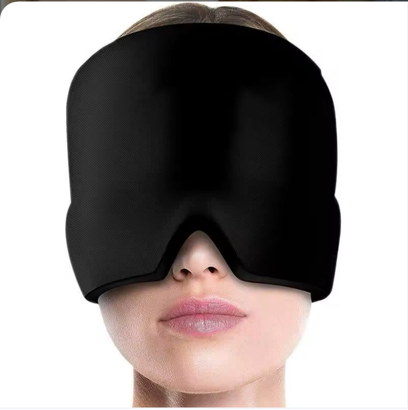 Masque Migraine - Bonnet Migraine - Une Thérapie Froide ou Chaude Contre Les Maux De Tête - Confortable Et Inodore - Soulagement Garantie