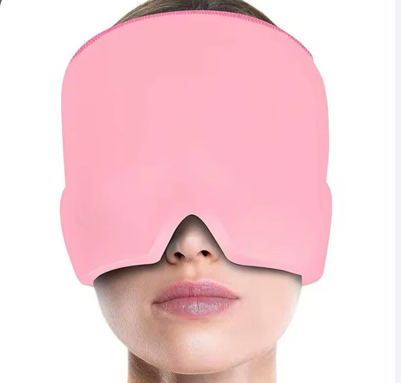 Masque Migraine - Bonnet Migraine - Une Thérapie Froide ou Chaude Contre Les Maux De Tête - Confortable Et Inodore - Soulagement Garantie